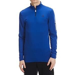 NEW Spyder Active  Men's  Medium Long Sleeve 1/4 Quarter Zip Shirt  Royal Blue